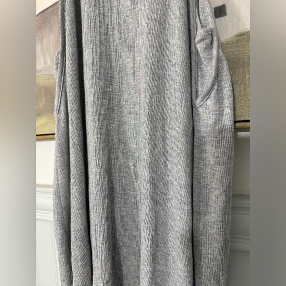 ANTHROPOLOGIE Lazy Sundays Grey Ribbed Halter Tank Size Small - Picture 5 of 10